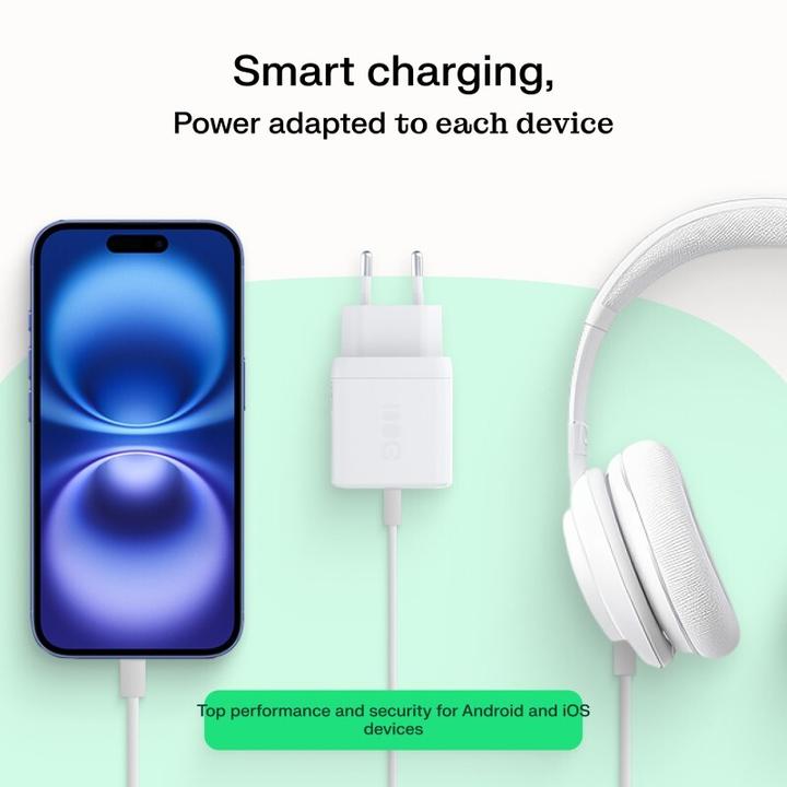 Actual product image GreenCell Charger Green cell Lādētājs PowerSource Solo30 30W White (30 W, 1 portion)