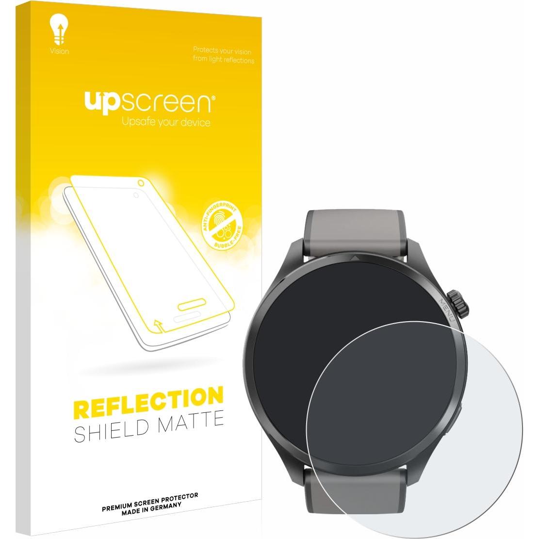 upscreen Schutzfolie Displayschutz Displayschutzfolie Folie Matt Entspiegelungsfolie, Smartwatch Schutzfolie, Grau