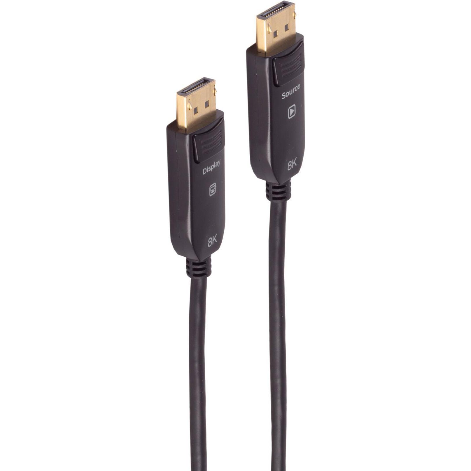 Shiverpeaks -BASIC-S--Displayportkabel-Optisches DisplayPort Kabel, Rev1, 8K, 10m (10 m, DisplayPort), Video Kabel