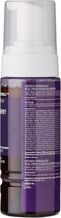 Actual product image Neogen Dermalogy Real Fresh Foam Blueberry (Cleansing Foam, 120 ml)