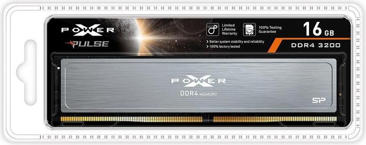 Produktbild Silicon Power DDR4 16GB PC 3200 CL16 Silicon-Power (1x16GB) Pulse/U-DIMM (1 x 16GB, 3200 MHz, DDR4-RAM, U-DIMM)