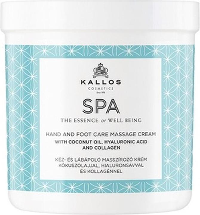 Image du produit Kallos Cosmetics SPA Crème de massage pour les mains et les pieds (500 ml)