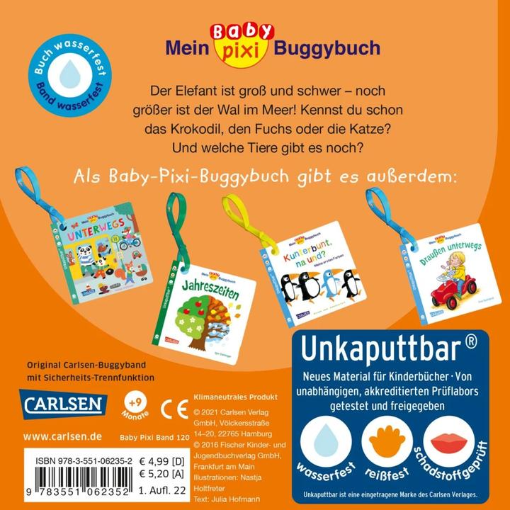 Actual product image My Baby Pixi buggy book: My first animal book (German)