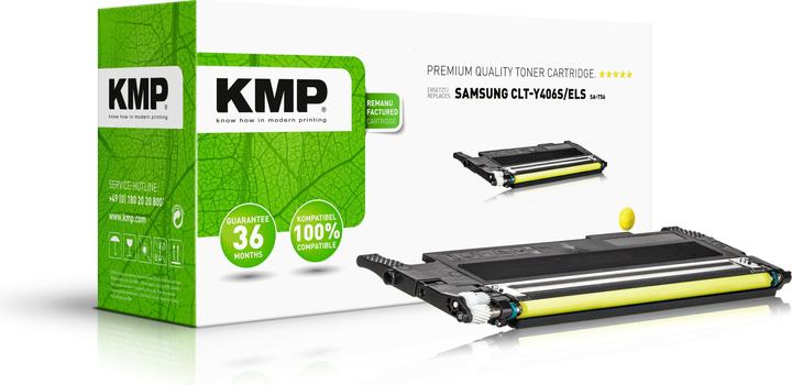 Actual product image KMP SA-T56 Toner yellow compatible with Samsung CLT-Y406S (Y)