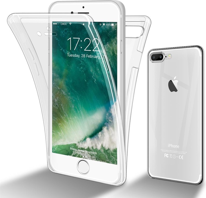Immagine prodotto Cadorabo TPU 360 gradi di copertura del caso (Apple iPhone 7 Plus, Apple iPhone 7s Plus)