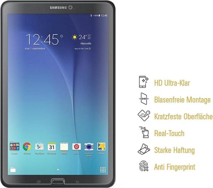 Actual product image Protectorking 6x Panzerfolie Anti-Shock HD Klar (6 Piece, Galaxy Tab E 9.6)