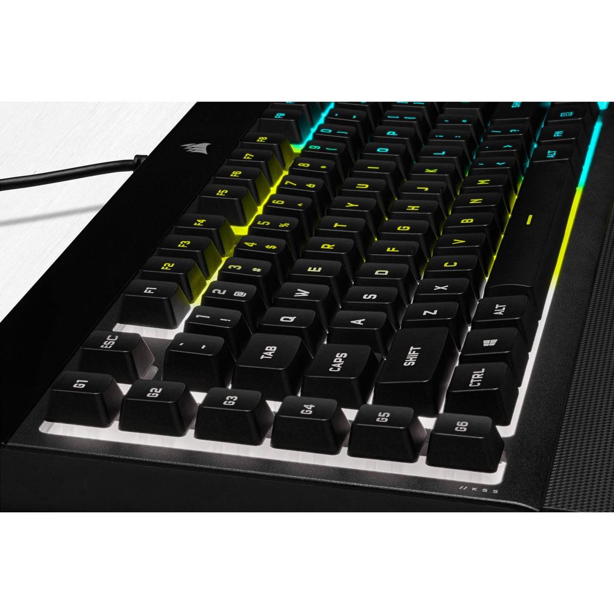 Thumbnail - Corsair K55 Pro (DE, Kabelgebunden), Tastatur, Schwarz