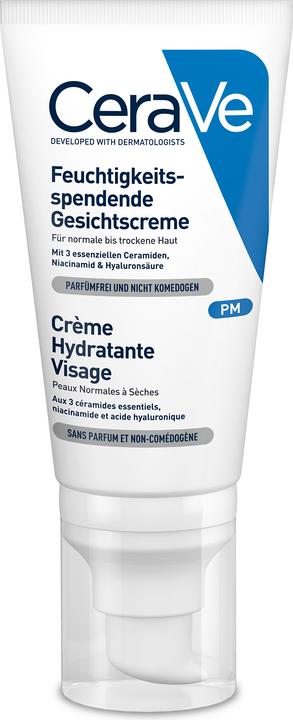 CeraVe Crema idratante per il viso (52 ml, Crema 24h)