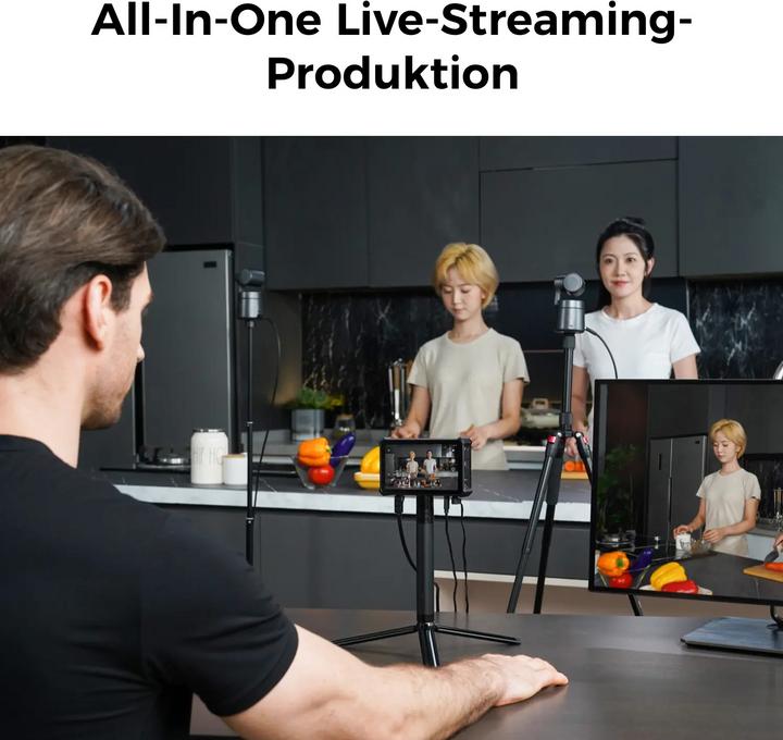 Actual product image Obsbot Talent Videoüberwachung, Videomischer, Audiomischer, Grafik- und Video-Einspieler und Streami