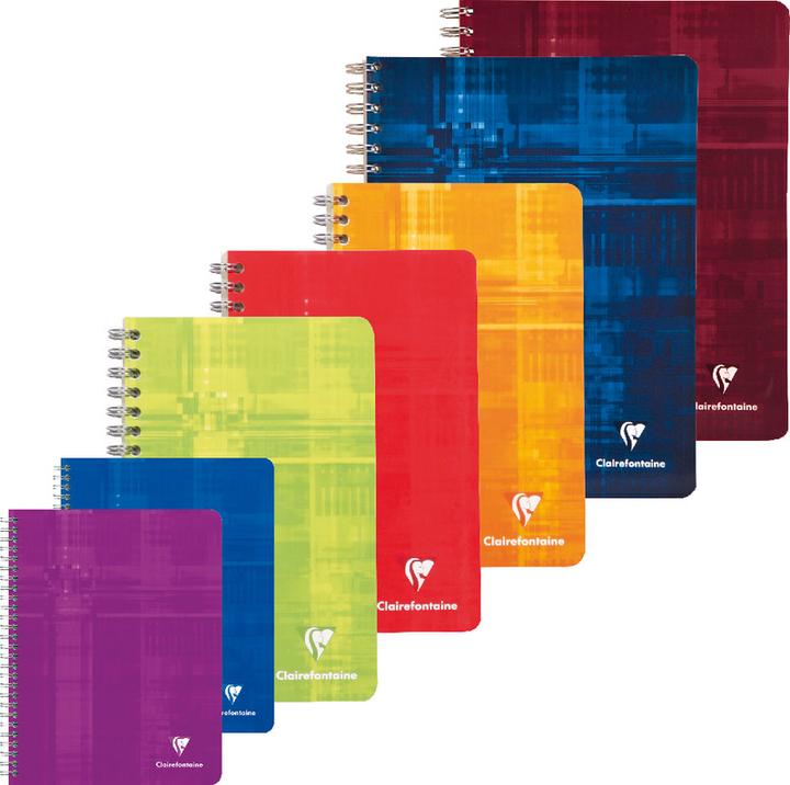 Actual product image Clairefontaine Spiral notebook with index (A4, Checked, Hardcover)