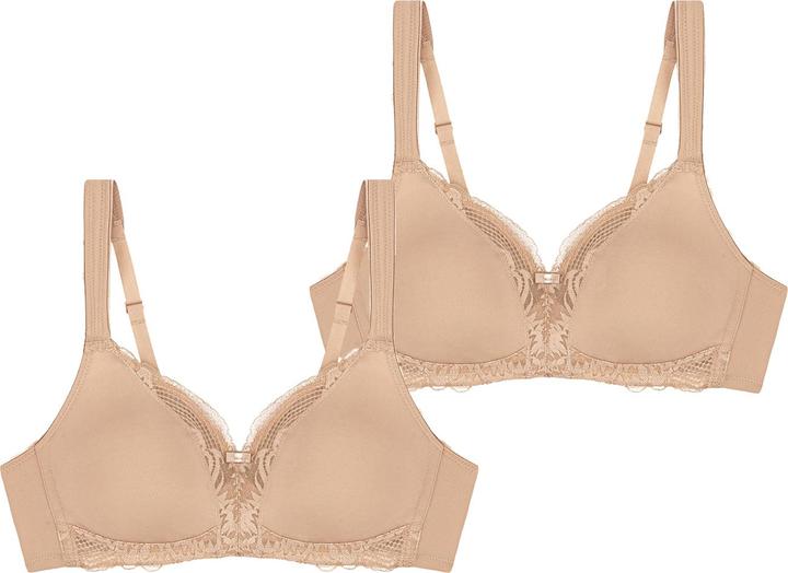 Actual product image Triumph Bügelloser BH Modern Lace+Cotton (75 A, pack of 2)