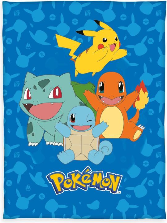 Actual product image Herding Pokemon couverture polaire Starter Pokemon 130 x 160 cm (130 x 160 cm)