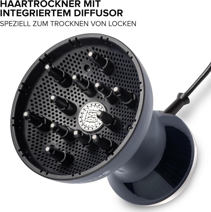 Actual product image Diffusore ad aria calda per capelli ricci con tecnologia cheratina e ionizzatore, 3 temperature