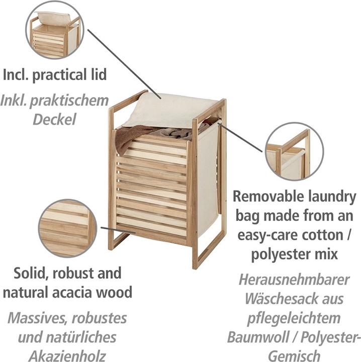 Actual product image Wenko Laundry Chest Acina brown (40 l)