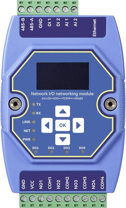 Produktbild Tru Components TC-ME31-AAAX2240 Schnittstellen-Modul Modbus-RTU, Modbus-TCP, Modbus Gateway, DI/O (4 Ports)