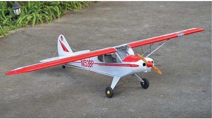 Actual product image Vq Models Piper Pa-18 Super Cub Arf 1.6m In Wood Construction (Multi motor)