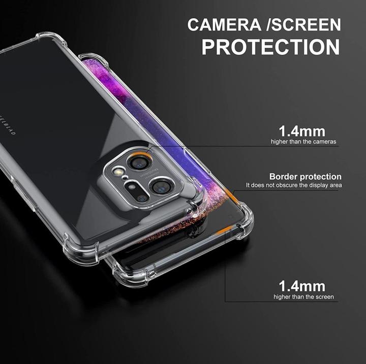 Actual product image Screenguard Crystal Soft Airbag Bumper (Oppo Find X5 Pro)