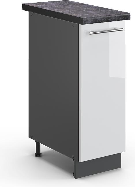 Anthrazit, Weiss Hochglanz