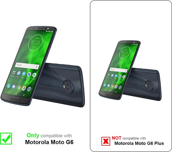 Produktbild Cadorabo Flip wie Invisible Cover (Motorola Moto G6)