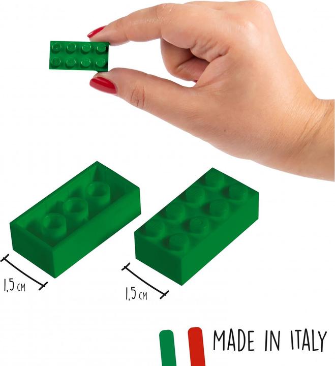 Actual product image Androni Blox 40 green 8 bricks in box