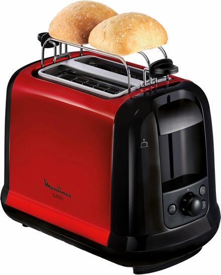 Actual product image Moulinex Subito (red) Toaster (LT261D)