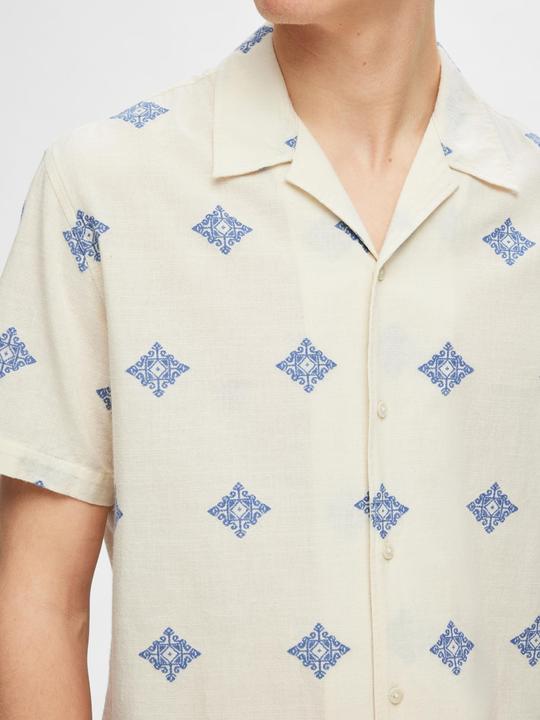 Produktbild Selected Homme Print Baumwoll Kurzarmhemd (XL)
