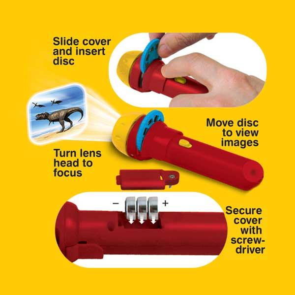 Immagine prodotto Brainstorm Museo di storia naturale - Torcia e proiettore per dinosauri (Tedesco, Francese, Italiano, Inglese)