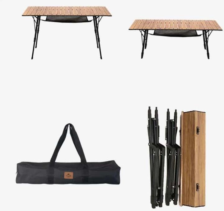 Produktbild Naturehike Aluminium Campingtisch in Holzoptik