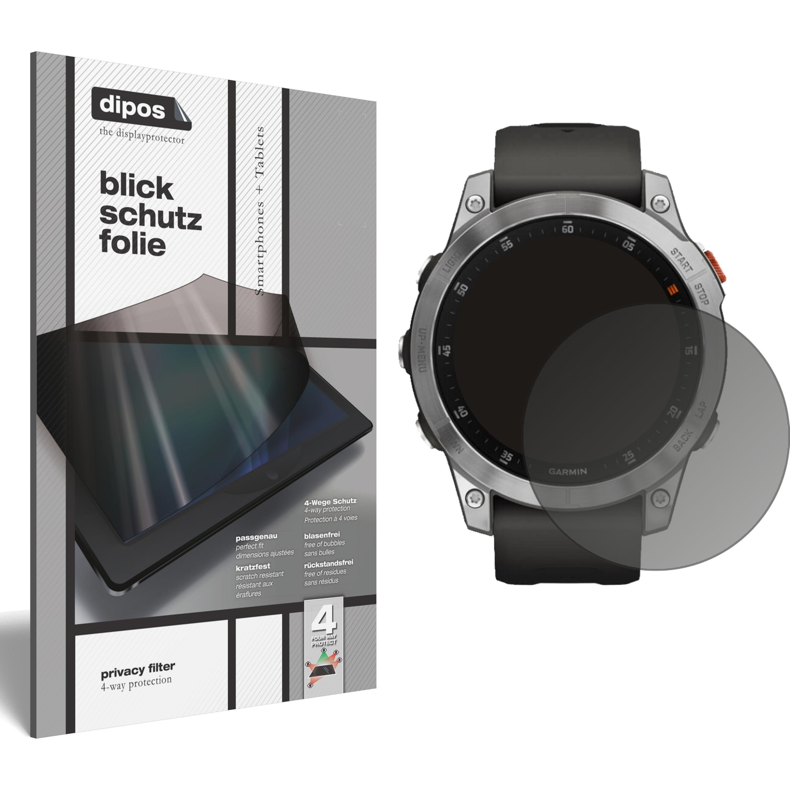 Dipos Blickschutzfolie 4-Way Privacy, Smartwatch Schutzfolie, Transparent