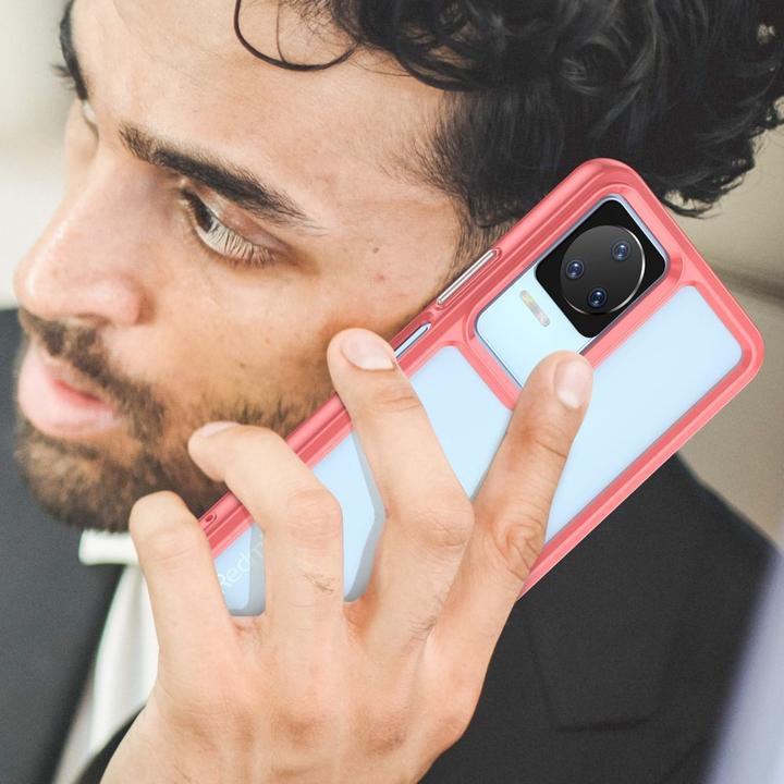 Actual product image Hurtel Outer Space Case Xiaomi Poco F4 5G cover with a flexible frame red (Xiaomi Poco M4 5G)