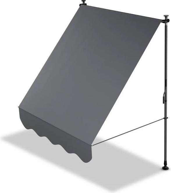 Image du produit Juskys Klemmmarkise Kapstadt 150x120 cm Grau (1.50 m)