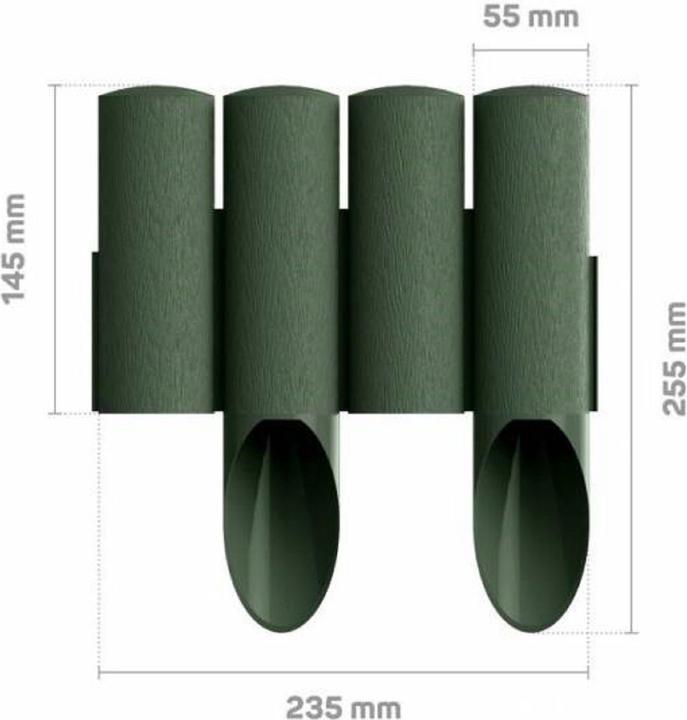 Immagine prodotto Green Split Palizzate in plastica verde 2,3m x 25,5cm