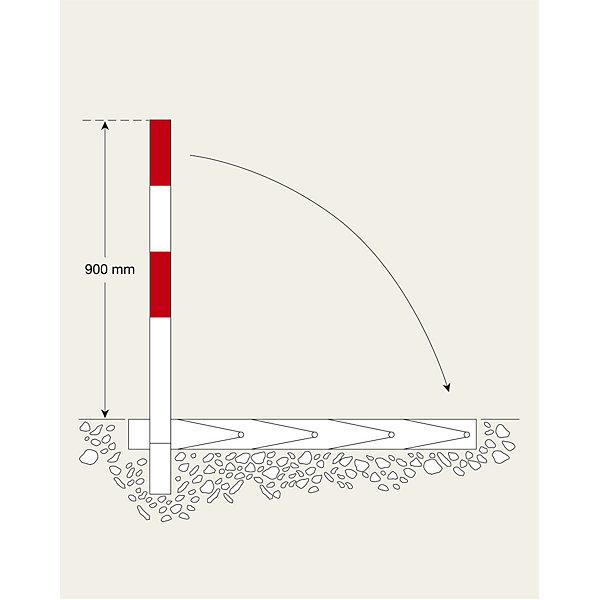 Actual product image kaiserkraft Barrier post