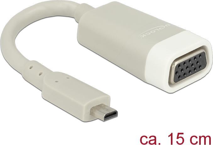 Image du produit Delock micro HDMI (Typ D) — VGA (Micro HDMI, 15 cm)