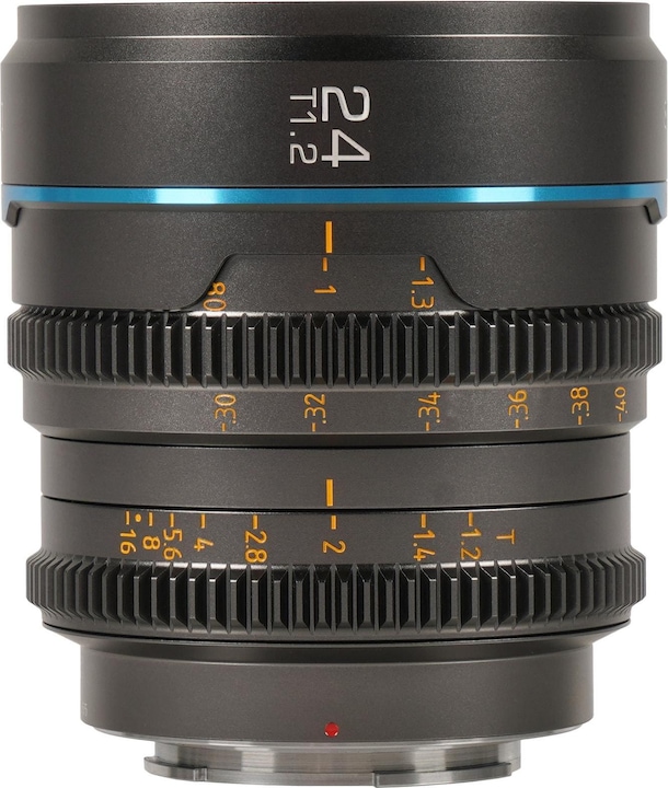 Actual product image Sirui MS24M-G Night Walker 24mm T1.2 S35 Cine Lens (MFT Mount Gun Metal Gray) (Novelty) (Offer) (Micro Four Thirds, APS-C / DX)