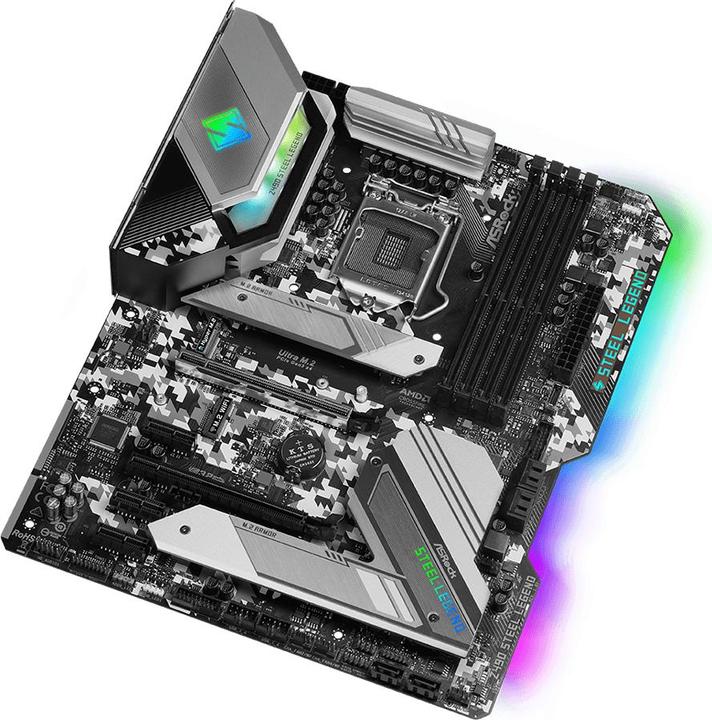 Actual product image AsRock Z490 Steel Legend (LGA 1200, Intel Z490, ATX)