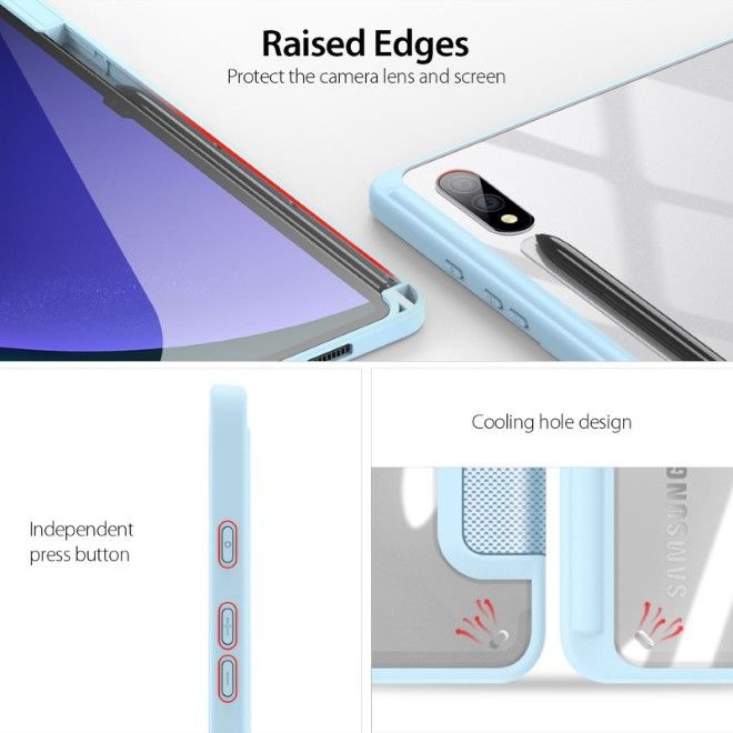 Actual product image Dux Ducis Toby Series Bookcover Cover (Galaxy Tab S9 FE+, Galaxy Tab S10+, Galaxy Tab S9+)