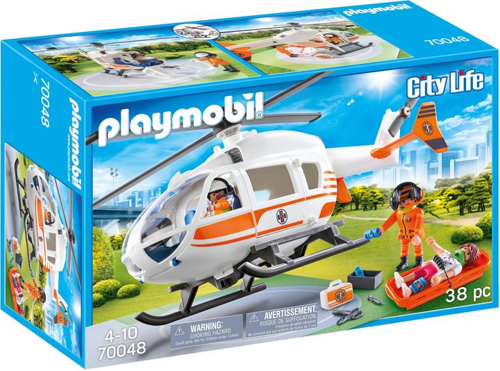 Produktbild Playmobil Rettungshelikopter (70048, Playmobil City Life)