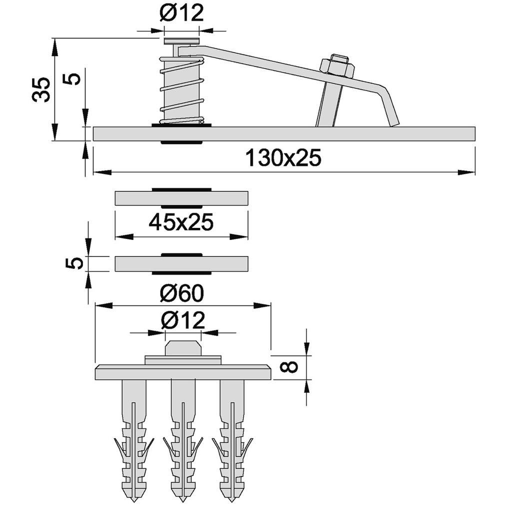 Thumbnail - Kws, Türöffner + Türschliesser, Dreh-Zapfenbänder (Zimmertür, Eingangstür, Holztür, Balkontür, Indoor)