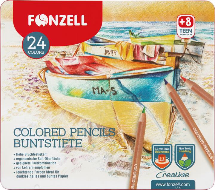 Produktbild Fonzell Farbstifte Creative in Metallschachtel (24x)