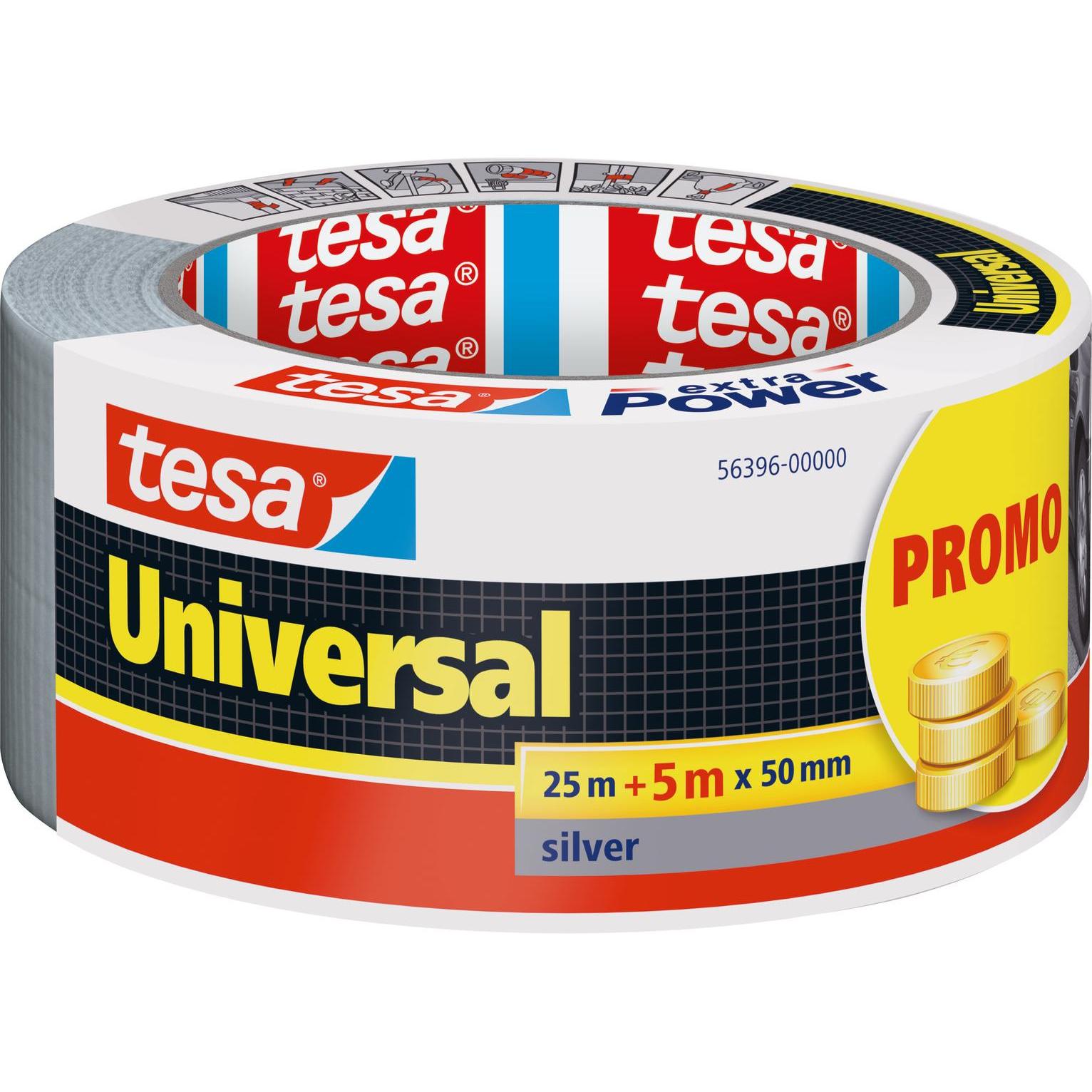 tesa, Klebeband, EXTRA POWER UNIVERSAL Gewebeband, gewebeverstärktes Ductape (50 mm)