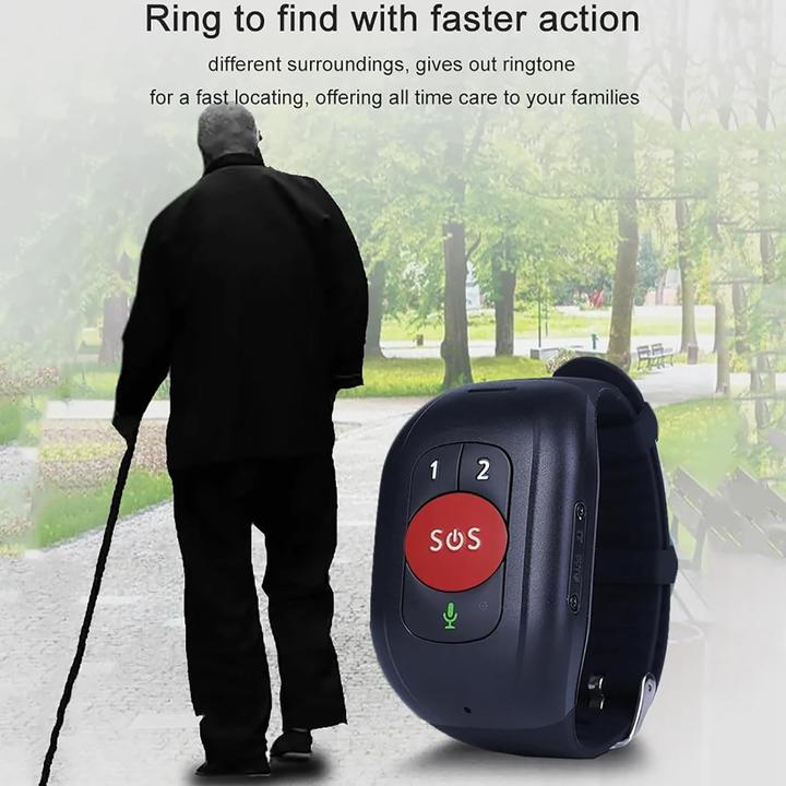 Image du produit HGSTM Traceur GPS 4G pour seniors avec détection de chute, bouton SOS, rappel de prise de médicaments et (4G)