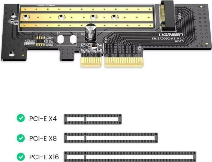 Immagine prodotto Ugreen Scheda adattatore da M.2 NVME SSD a PCIe Express 3.0 x4