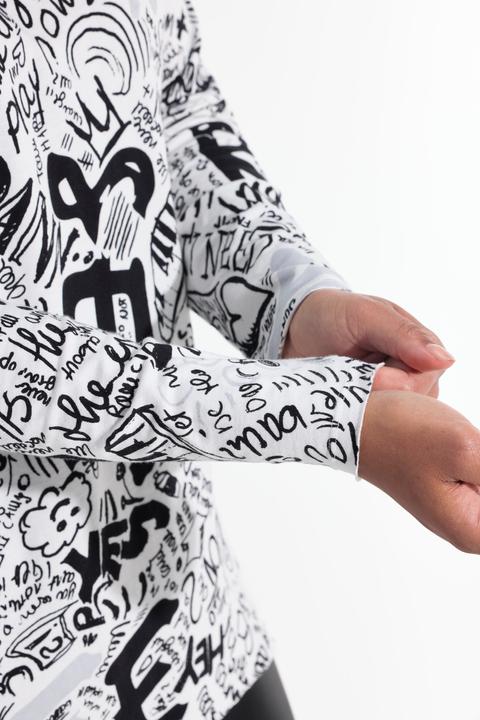 Immagine prodotto Angel of Style T-Shirt, A-Linie, Scribble-Muster, offenkantige Abschlüsse (52)