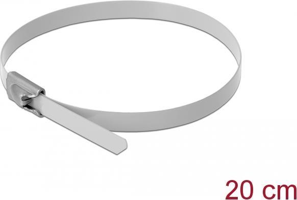 Image du produit Delock Colliers de serrage en acier inoxydable 200x4,6 10 pcs. (Serre-câbles en plastique, 200 mm, 10 pcs)