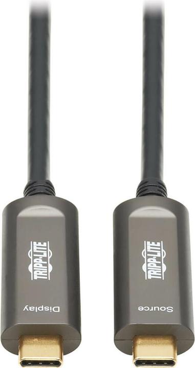 Actual product image Eaton TRIPPLITE USB-C to USB-C Plenum-Rated Fiber Active Optical Cable AOC - 4K 60 Hz HDR 4:4:4 M/M (15 m, USB 3.0)
