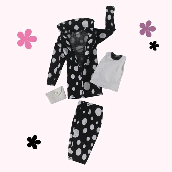 Actual product image Hermex Office Fashion Outfit For Barbie Dolls Collection Dresses White Black