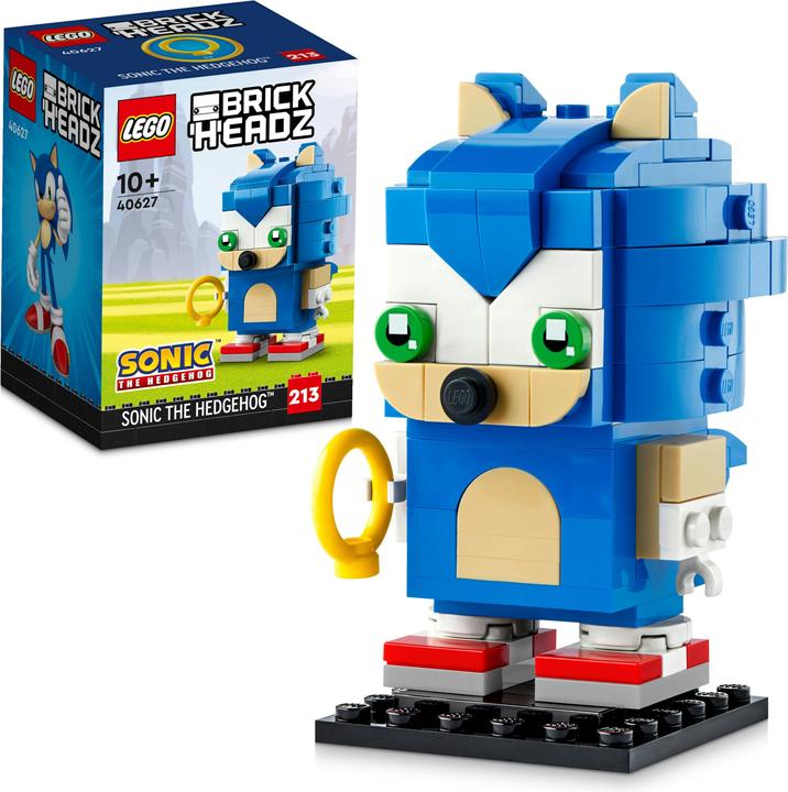 Actual product image LEGO Brickheadz Sonic the Hedgehog (40627, LEGO Brickheadz)
