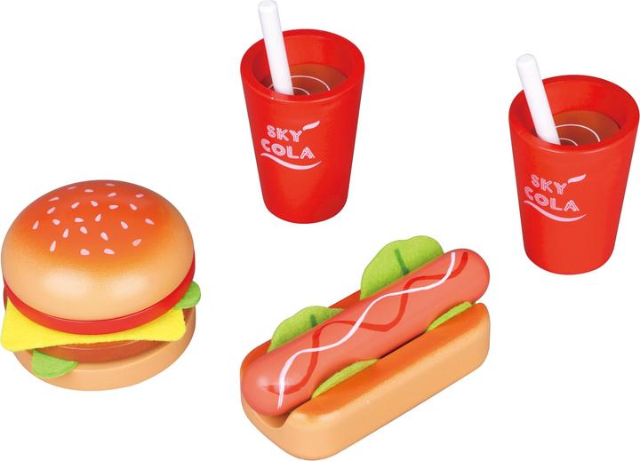 Actual product image Small Wood Lunch for Two - Hamburger and Hot Dog Set Menu (L40152)