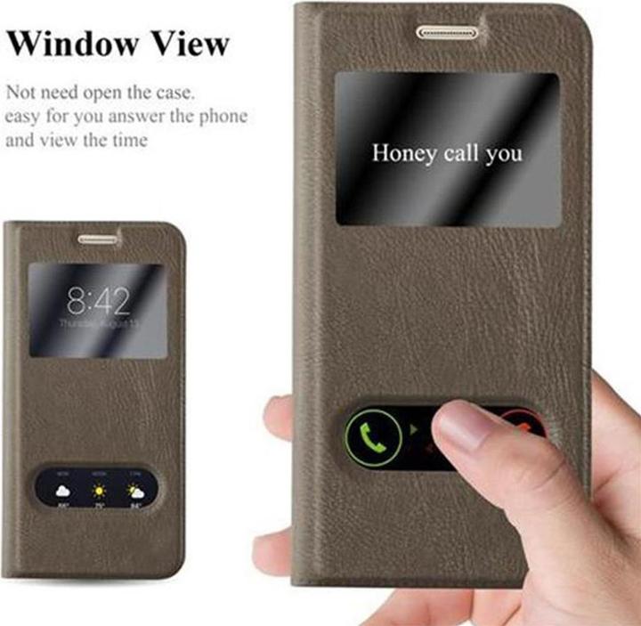 Produktbild Cadorabo Book mit View Doppelfenster Cover (Samsung Galaxy S7)